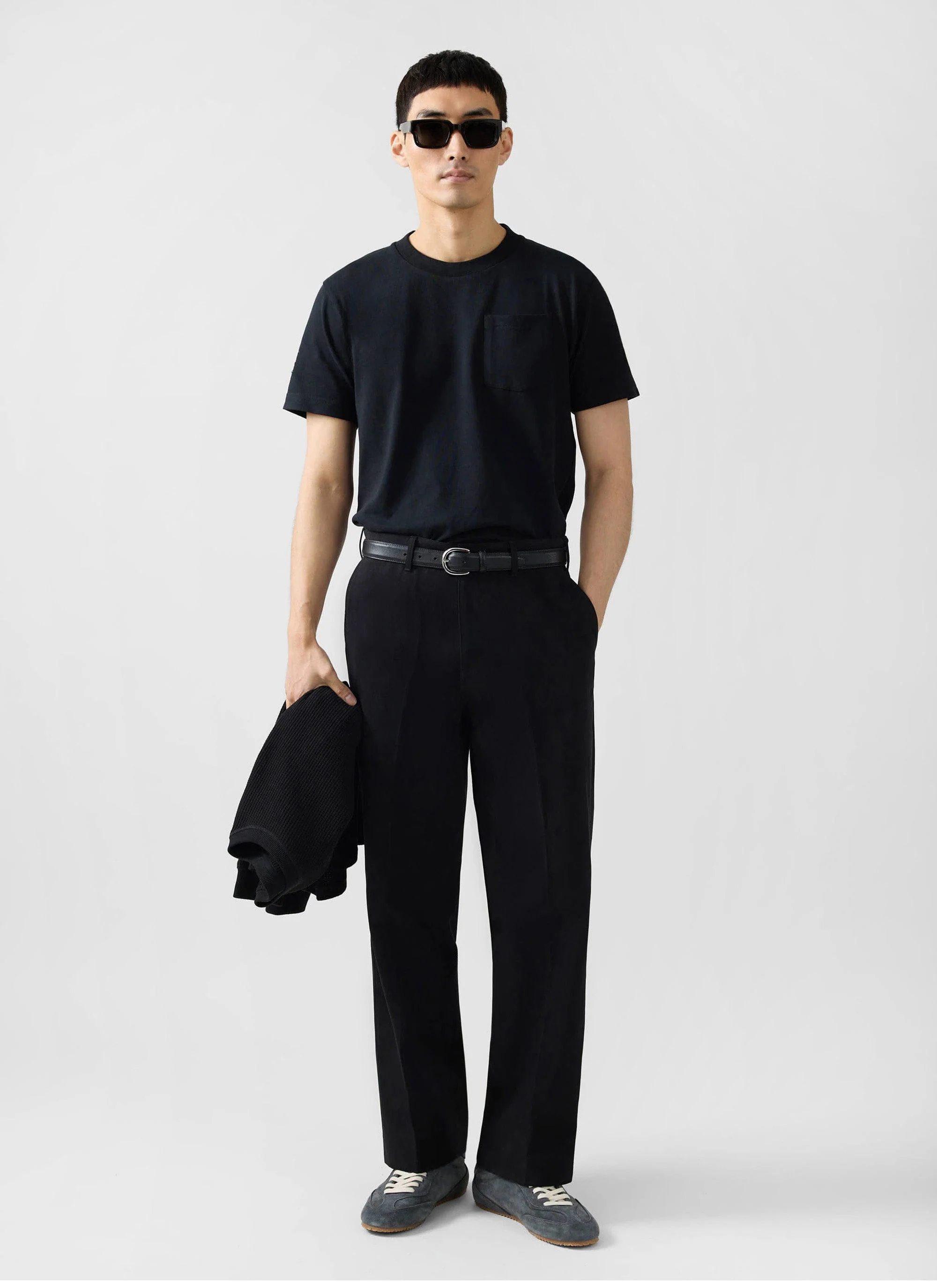 Short Sleeve Pocket T Shirt | Organic Cotton | Black - Image 2