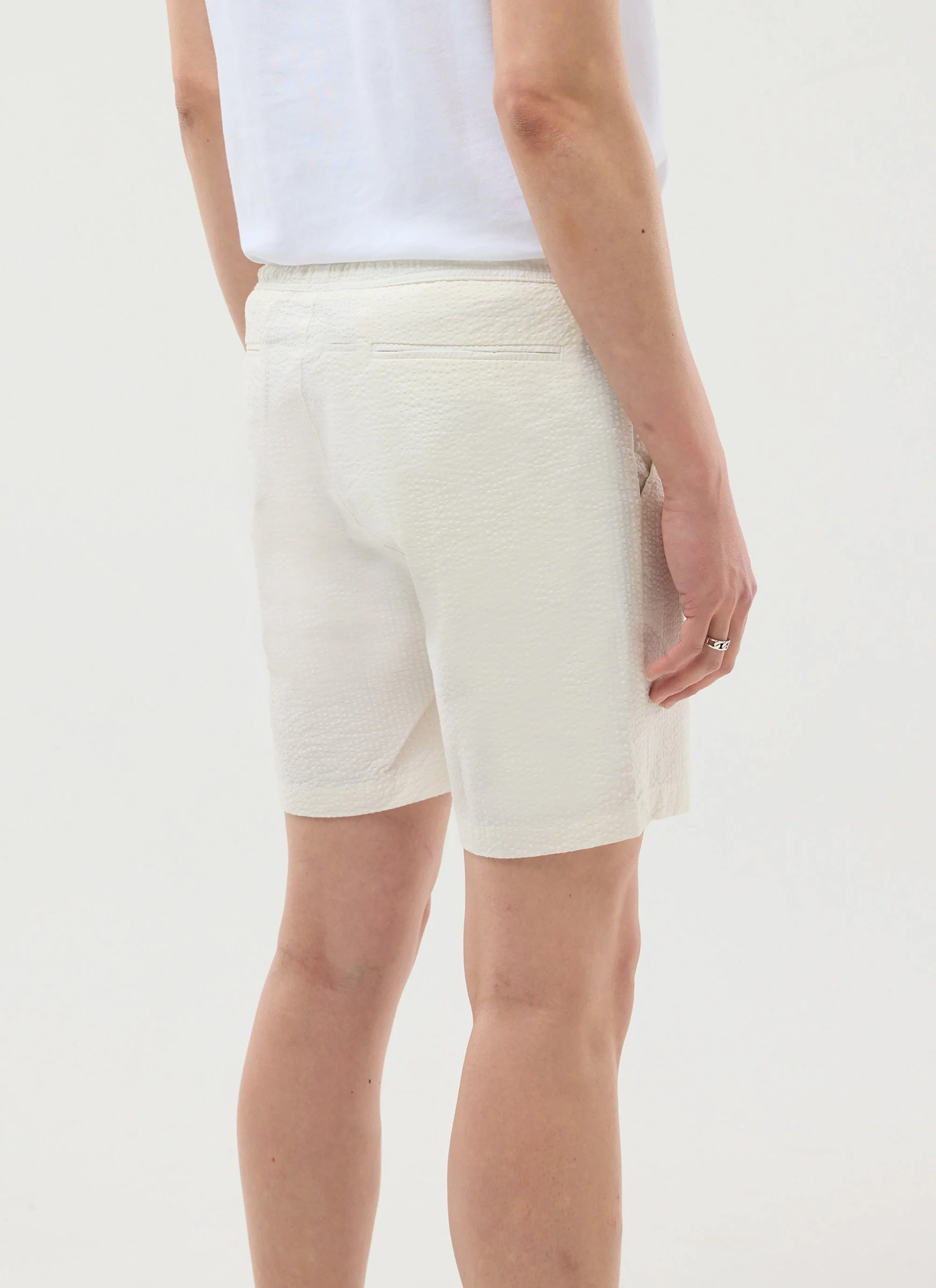 Classic Shorts | Seersucker | Cream - Image 3