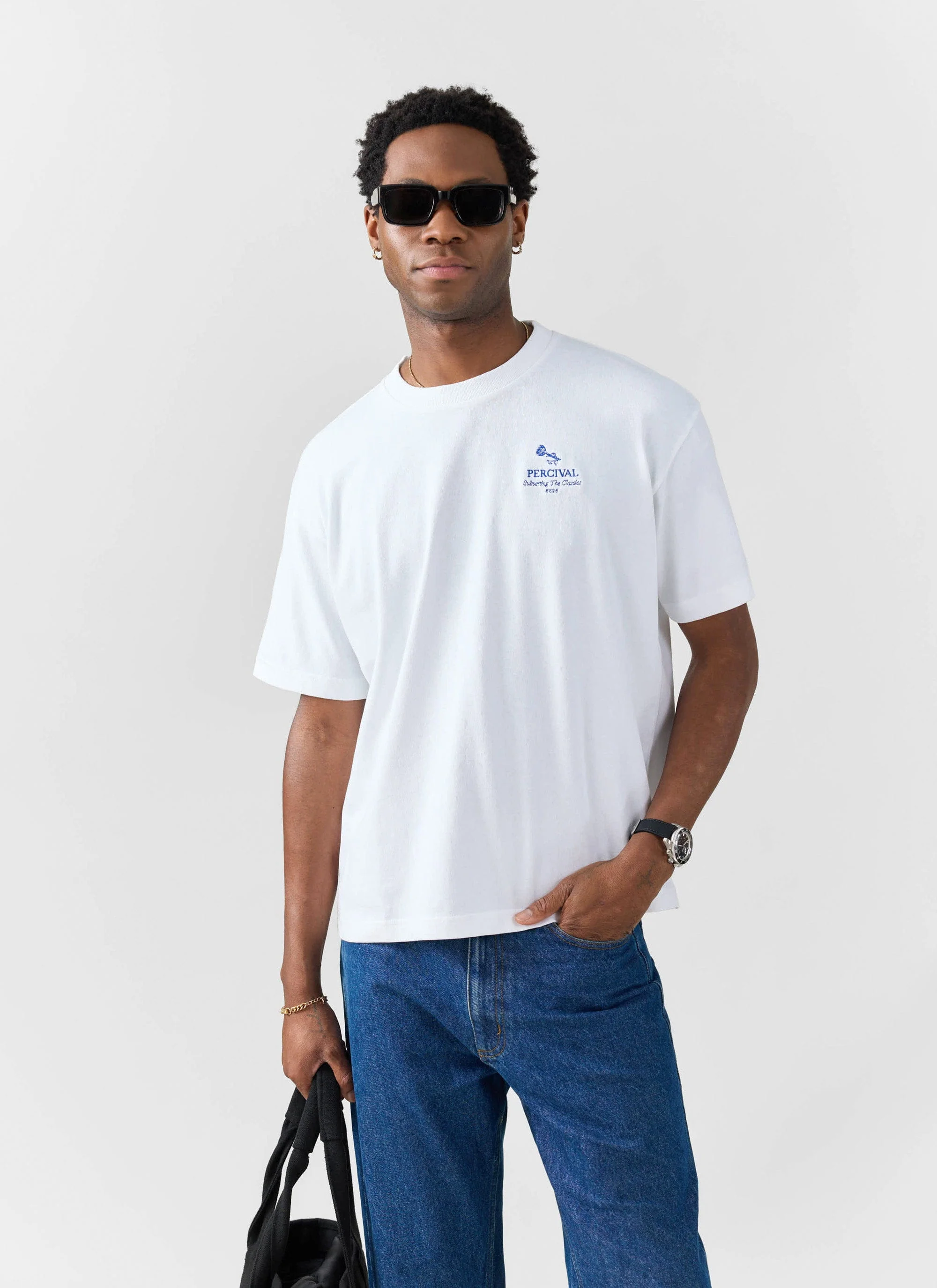 Smith Floral Oversized T Shirt | Organic Cotton | White - Image 4