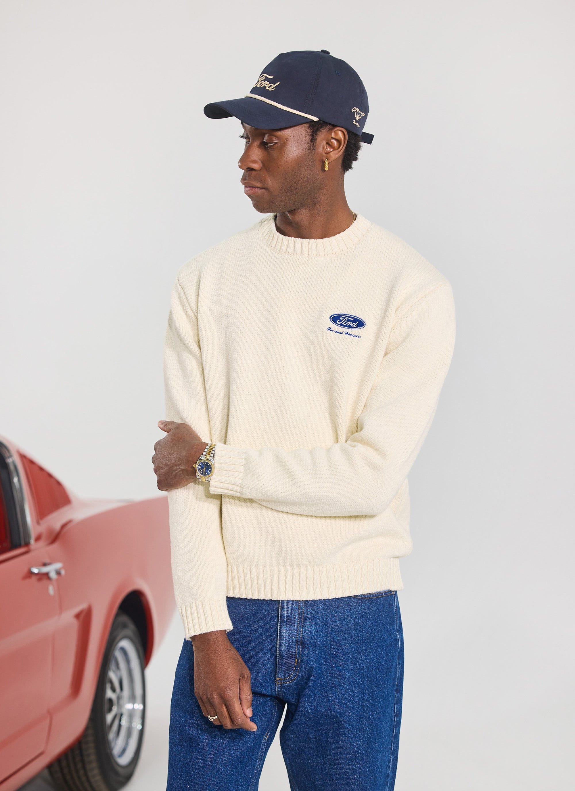 Soft Trucker Cap | Percival x Ford | Navy - Image 4
