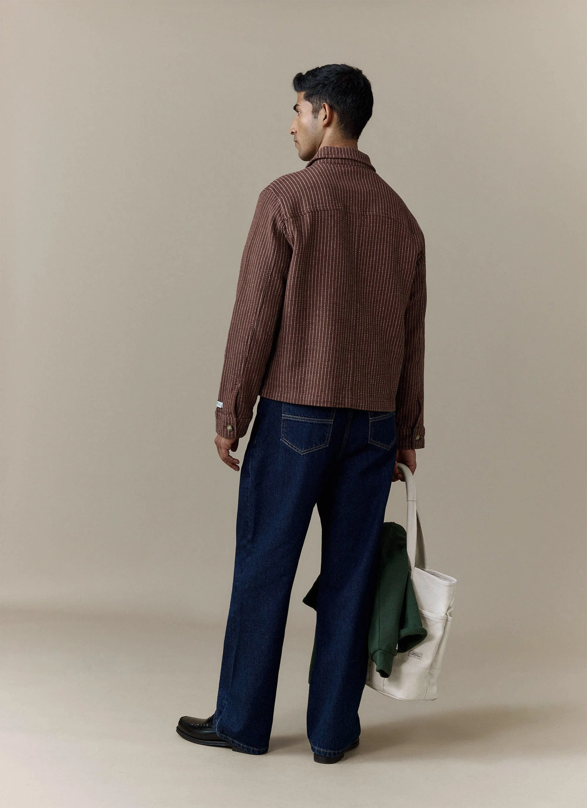 Sorrento Boxy Overshirt | Linen | Brown - Image 3