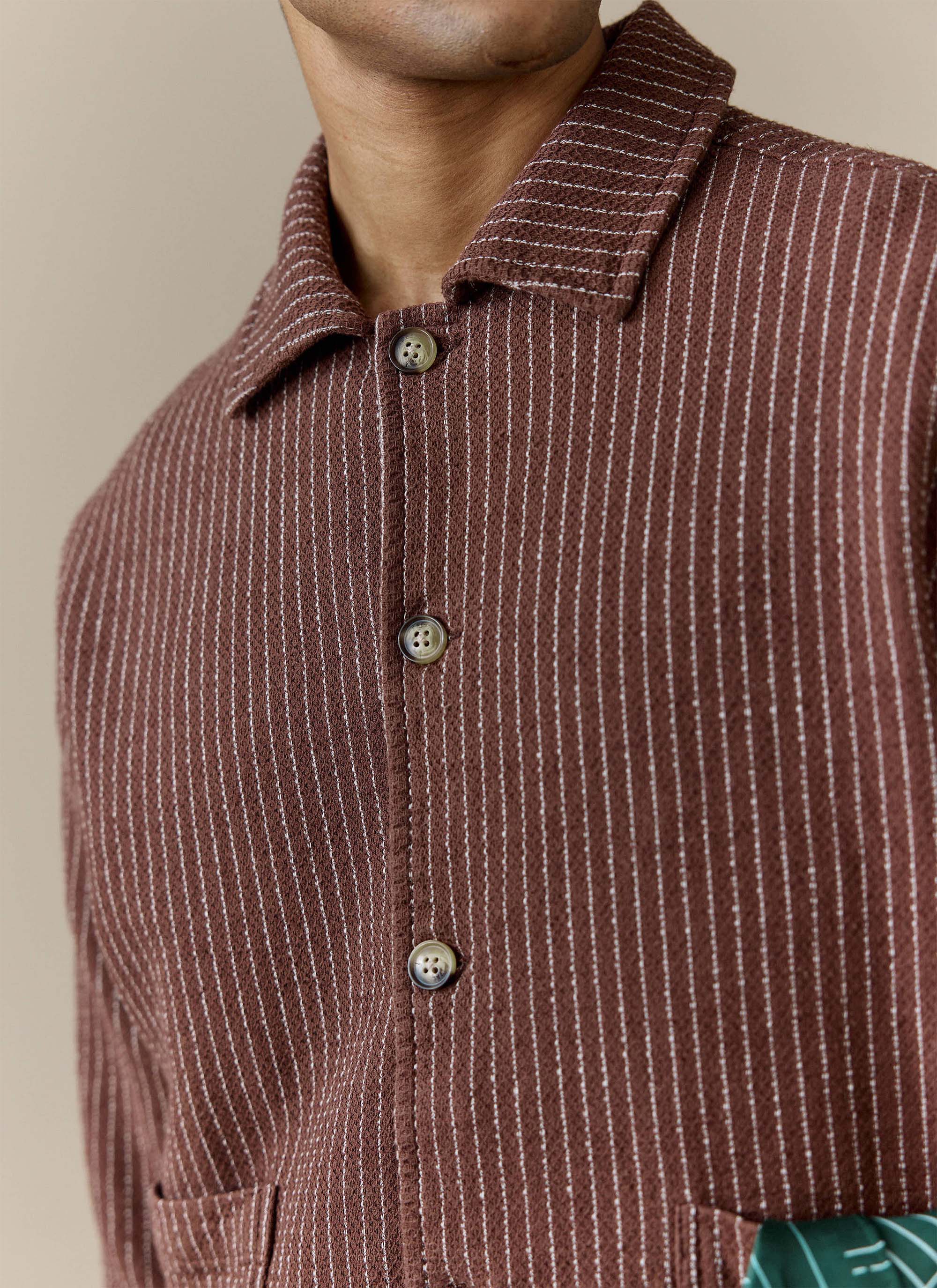 Sorrento Boxy Overshirt | Linen | Brown - Image 4
