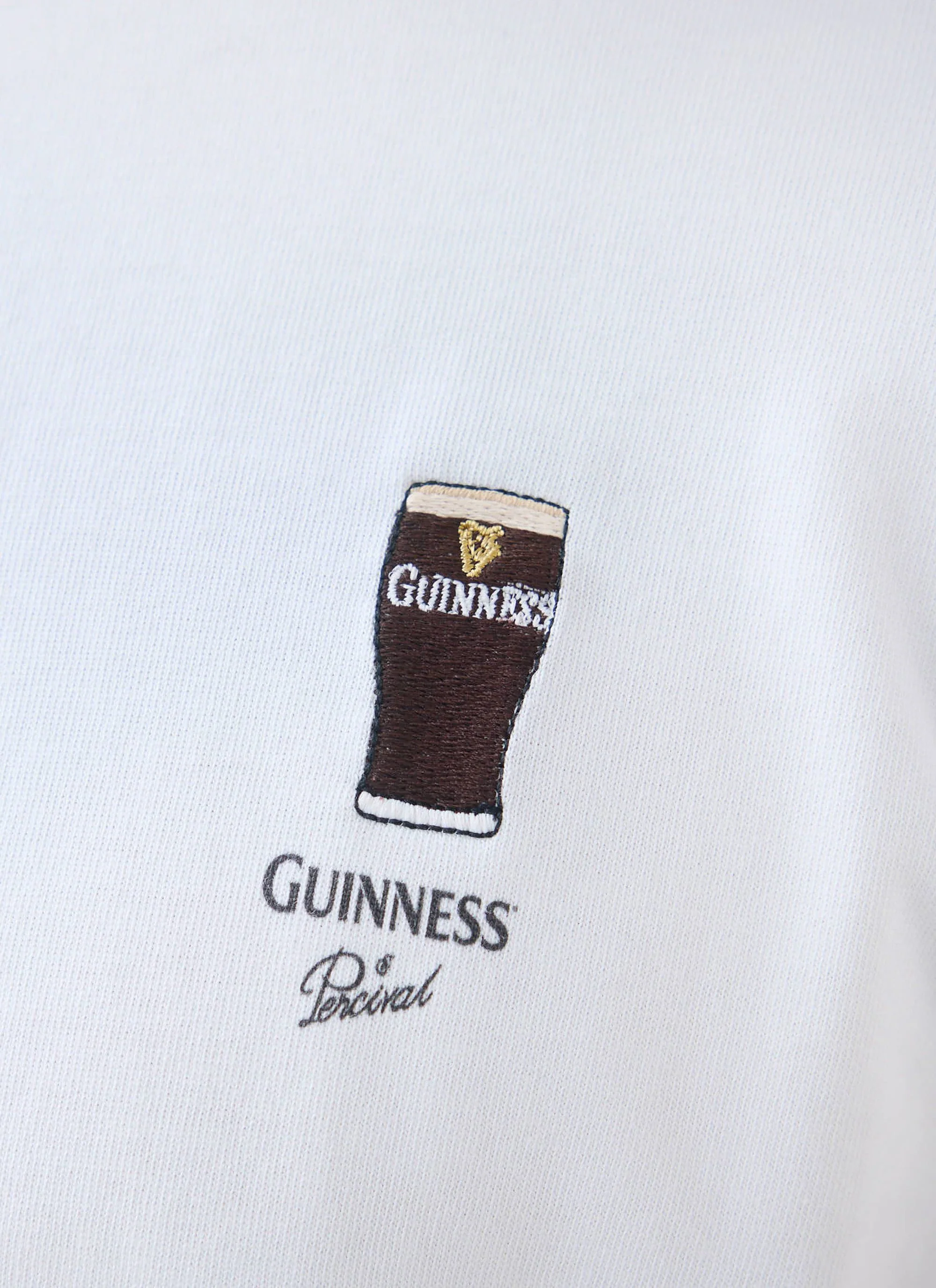 Stout T Shirt | Percival x Guinness | White