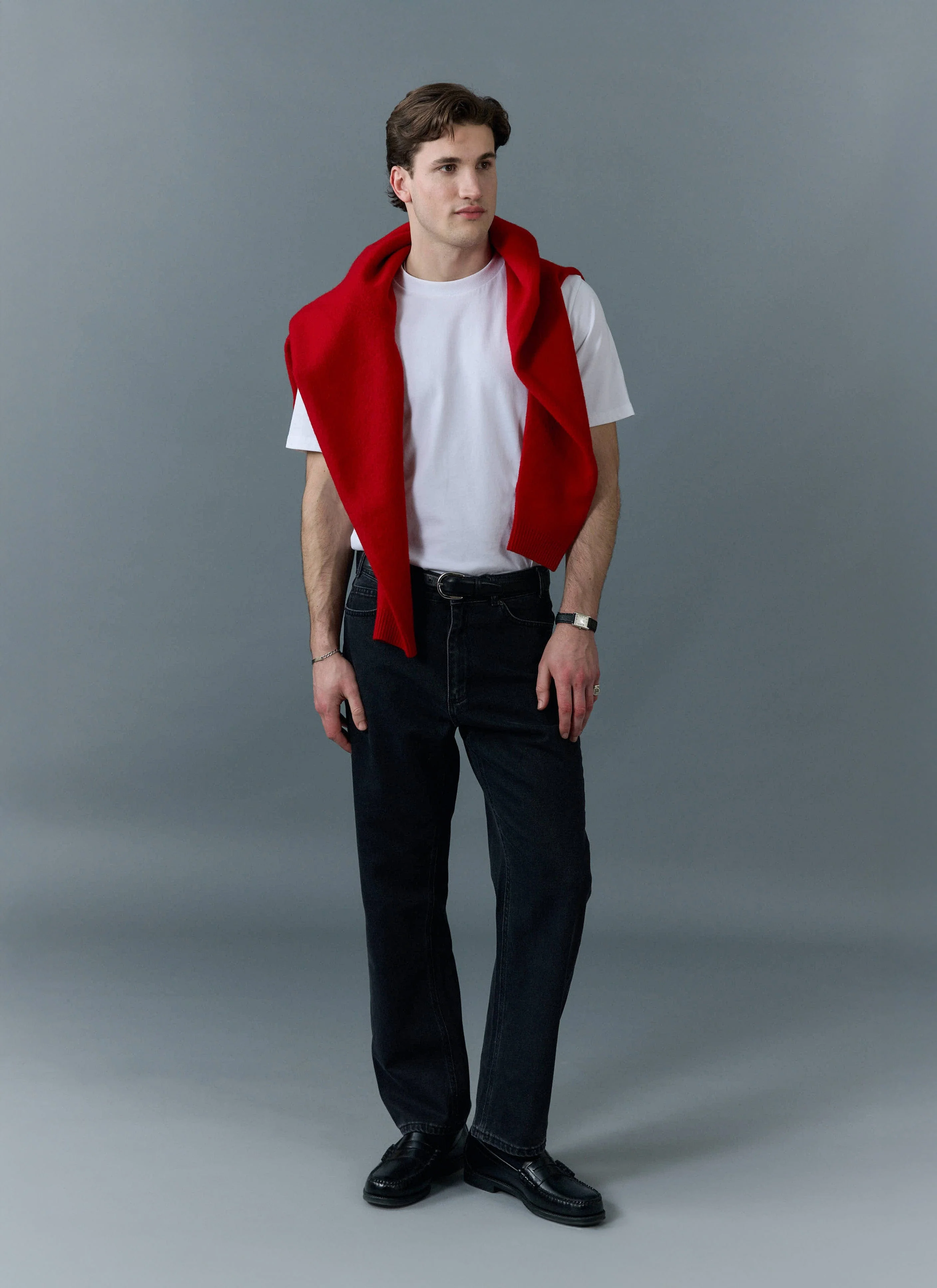 Straight Leg Denim Jeans | Cotton | Black - Image 4
