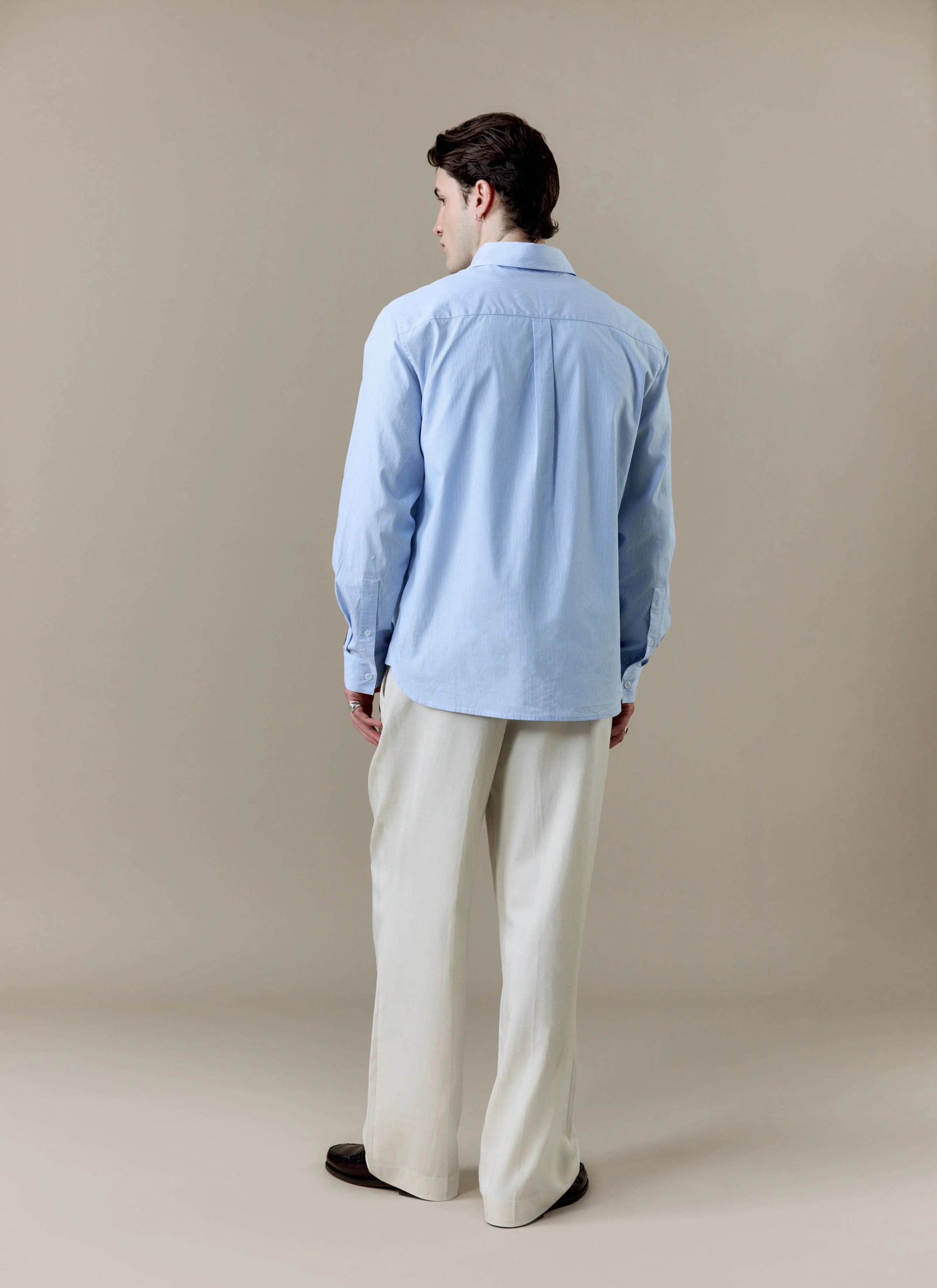 Striped Pearce Shirt | Brighton & Hove Albion F.C. x Percival | Blue - Image 6