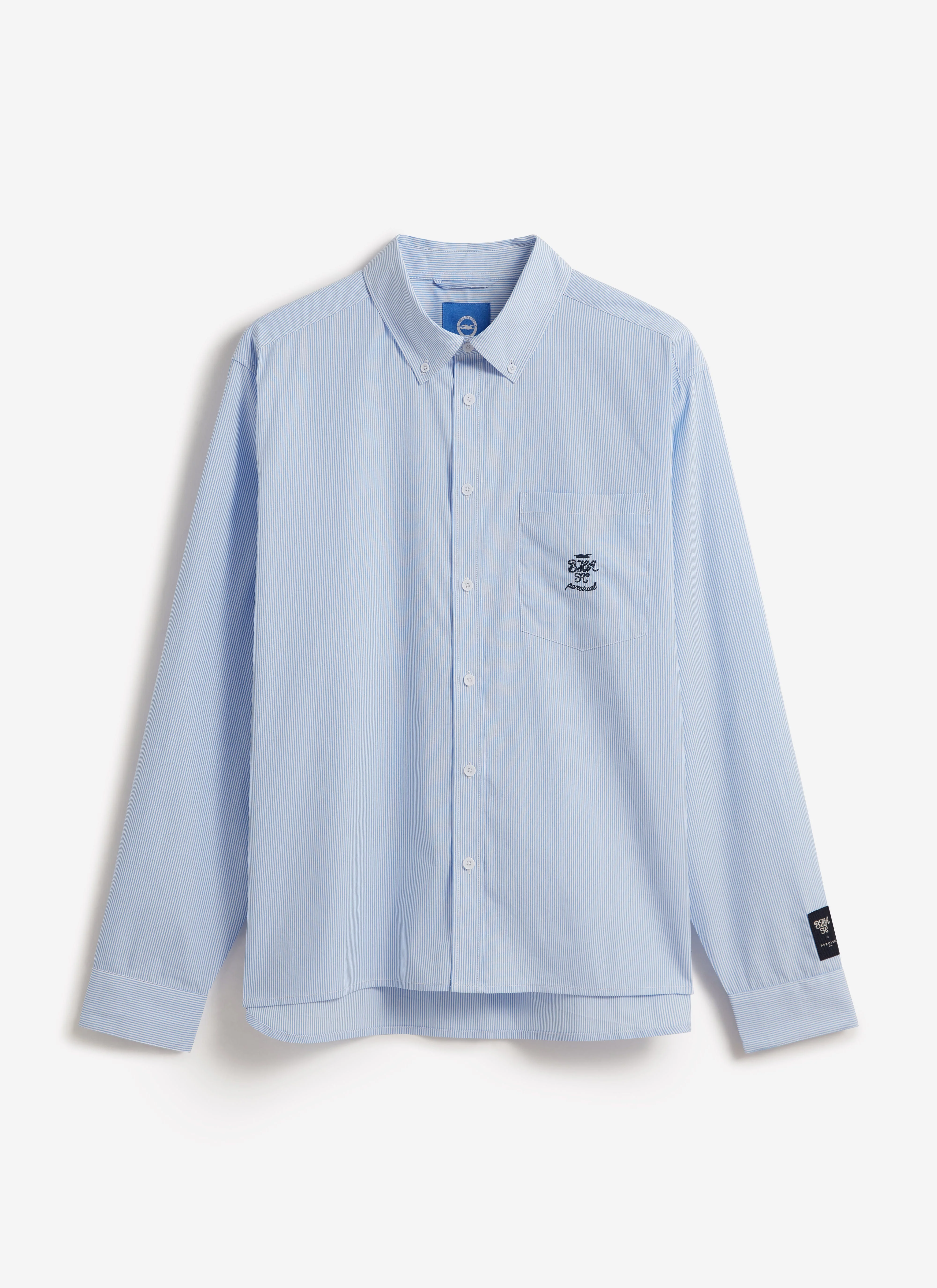 Striped Pearce Shirt | Brighton & Hove Albion F.C. x Percival | Blue - Image 8