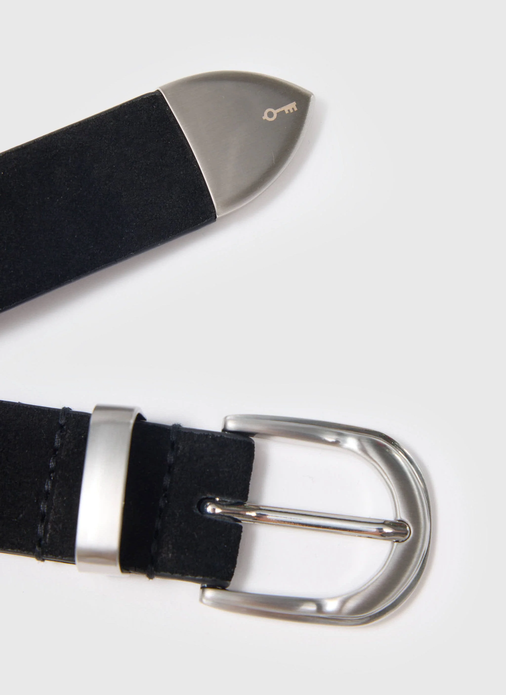 Suede Belt | 100% Leather | Black - Image 2