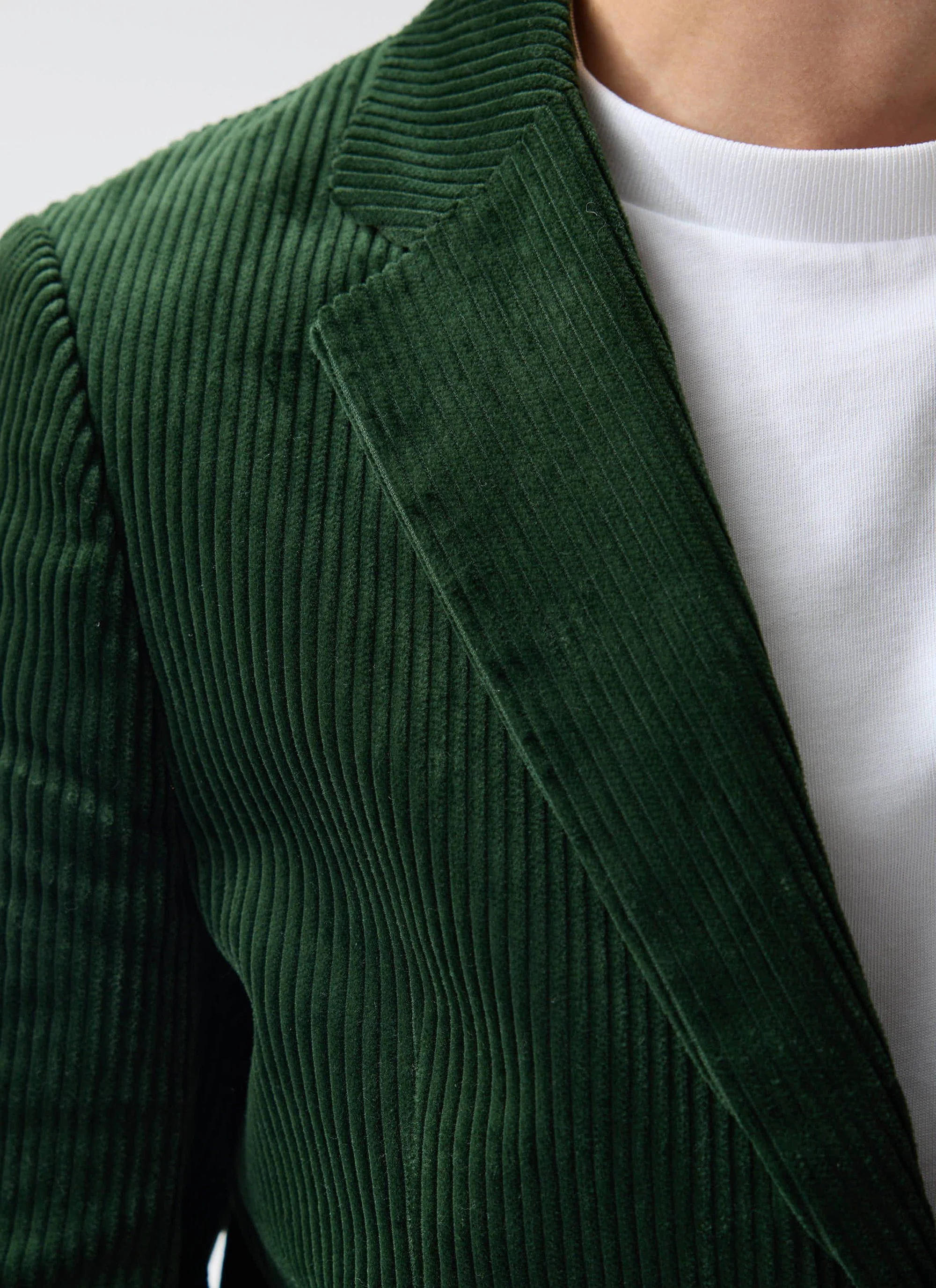Tailored Blazer | Chunky Cord | Forest - Image 3