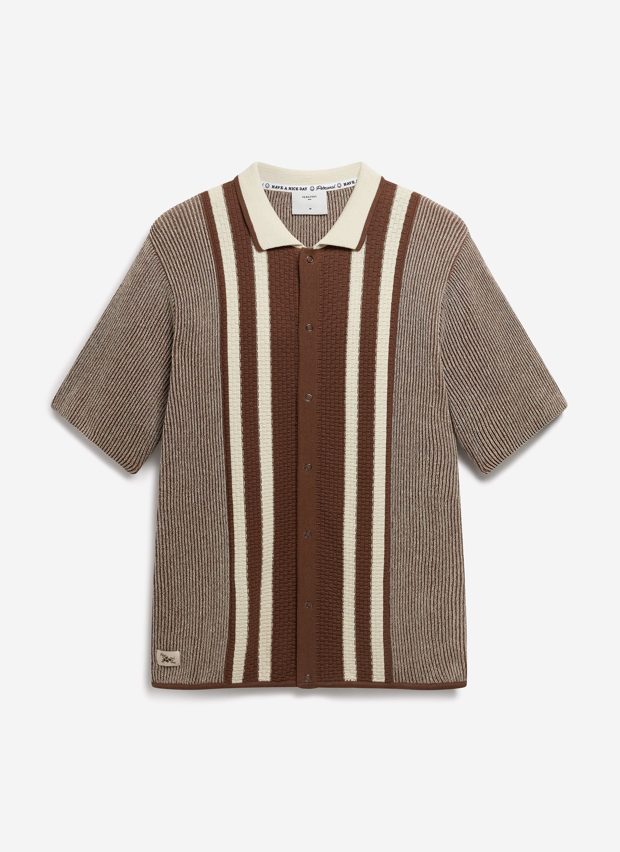 Teramo Knitted Polo Shirt | Cotton | Ecru - Image 10