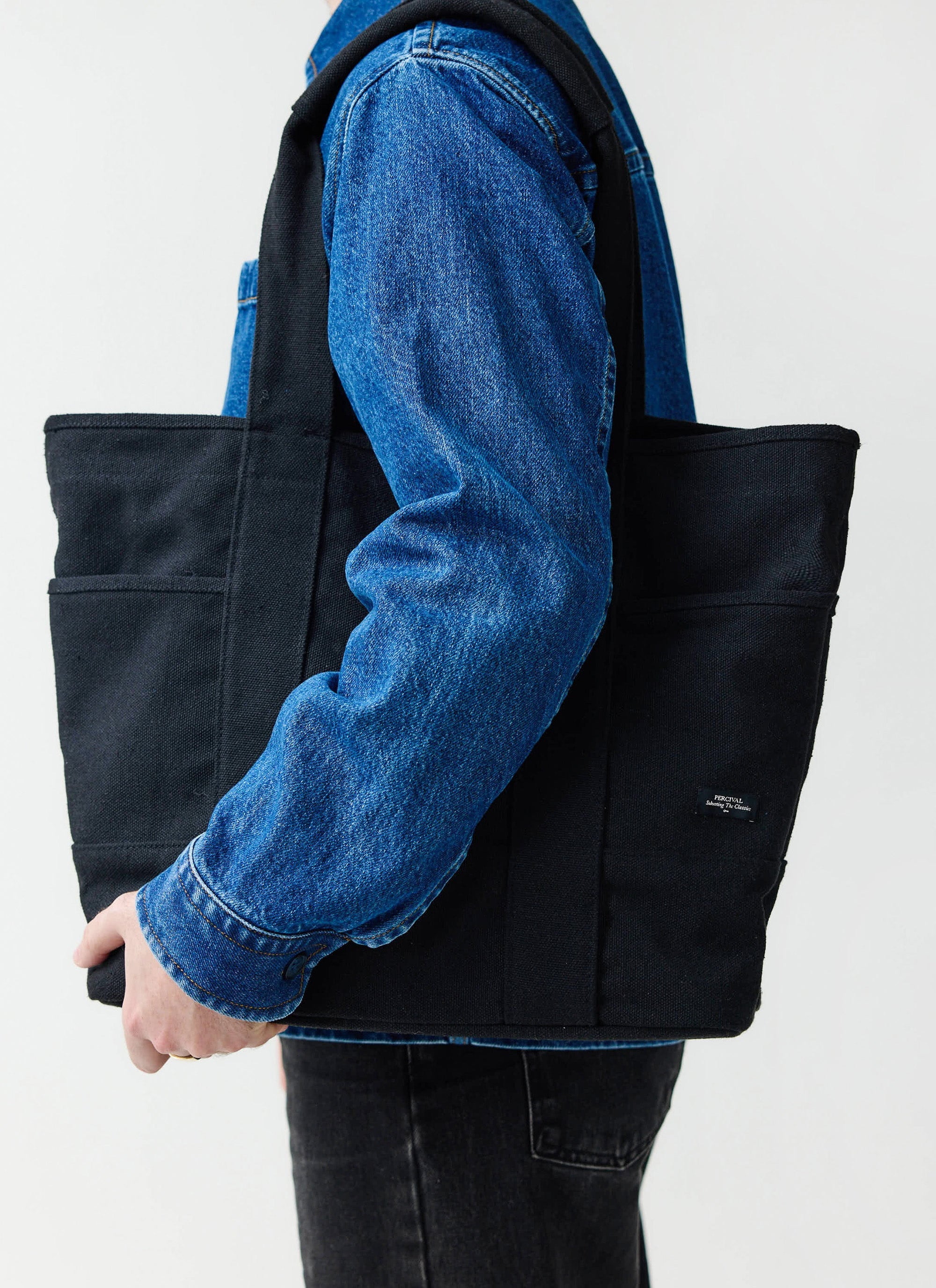 Tote Bag | Cotton Canvas | Black - Image 2