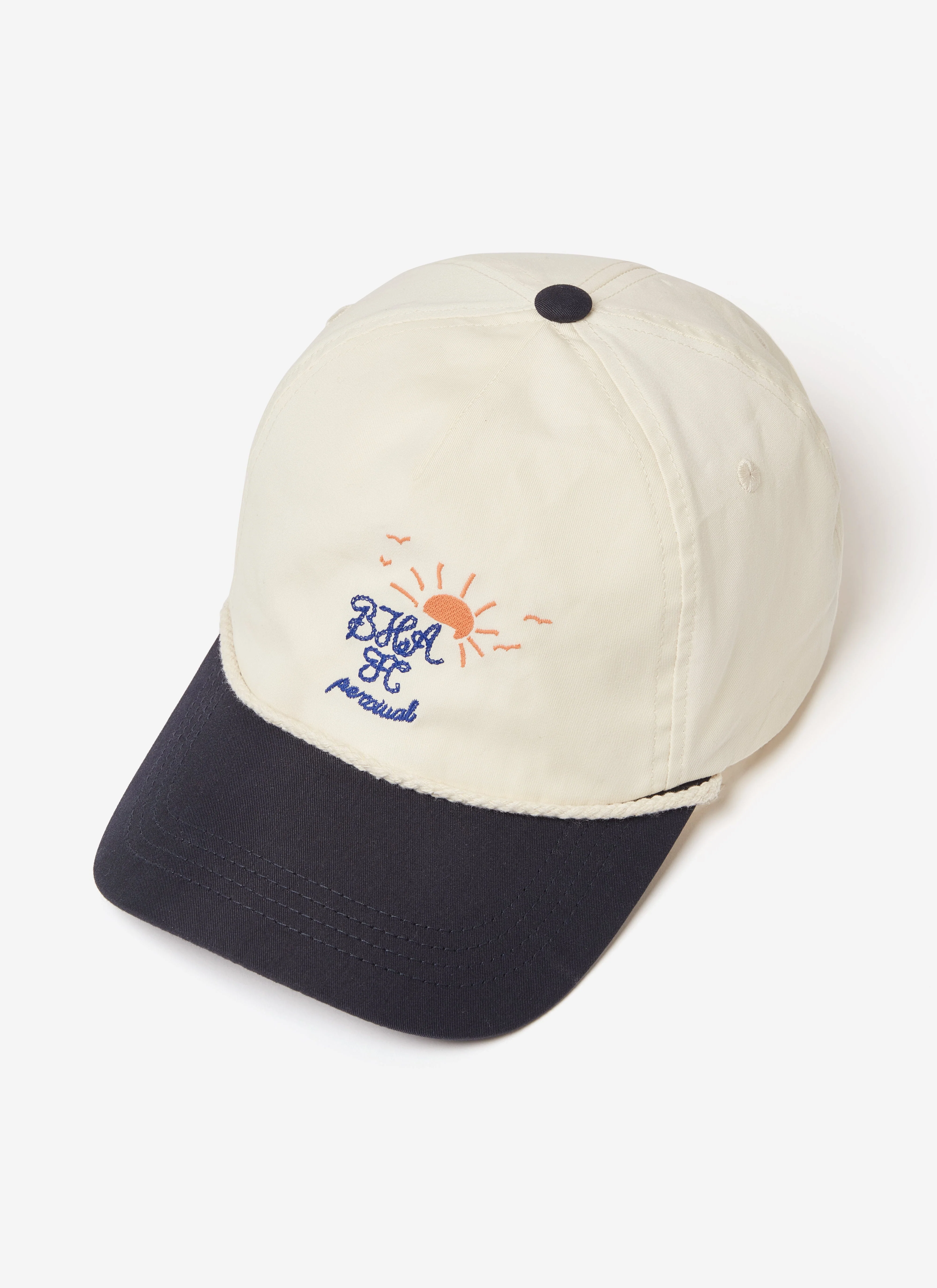 Trucker Cap | Brighton & Hove Albion F.C. x Percival | Cream Navy - Image 5