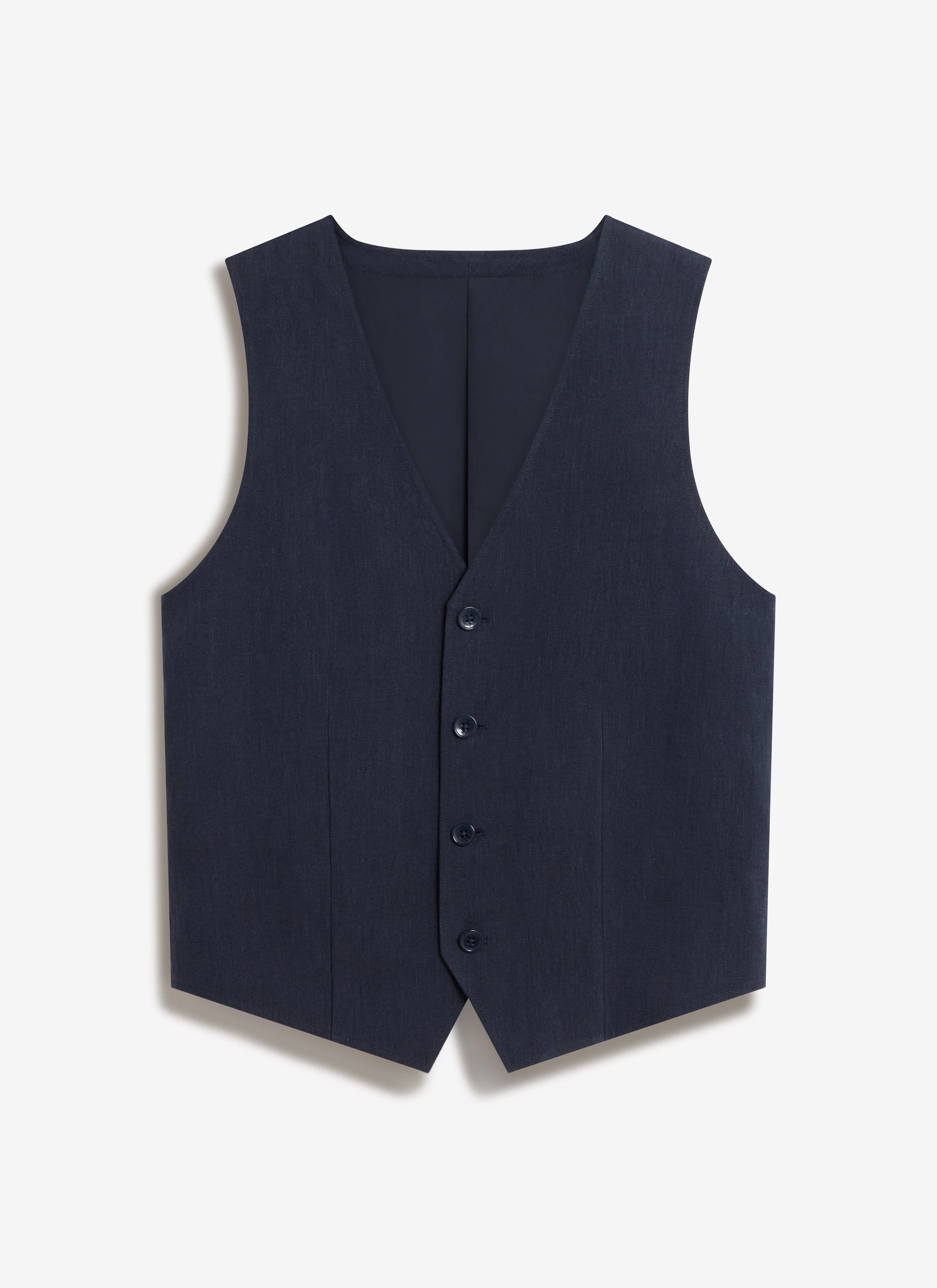 Waistcoat | Linen | Navy - Image 6