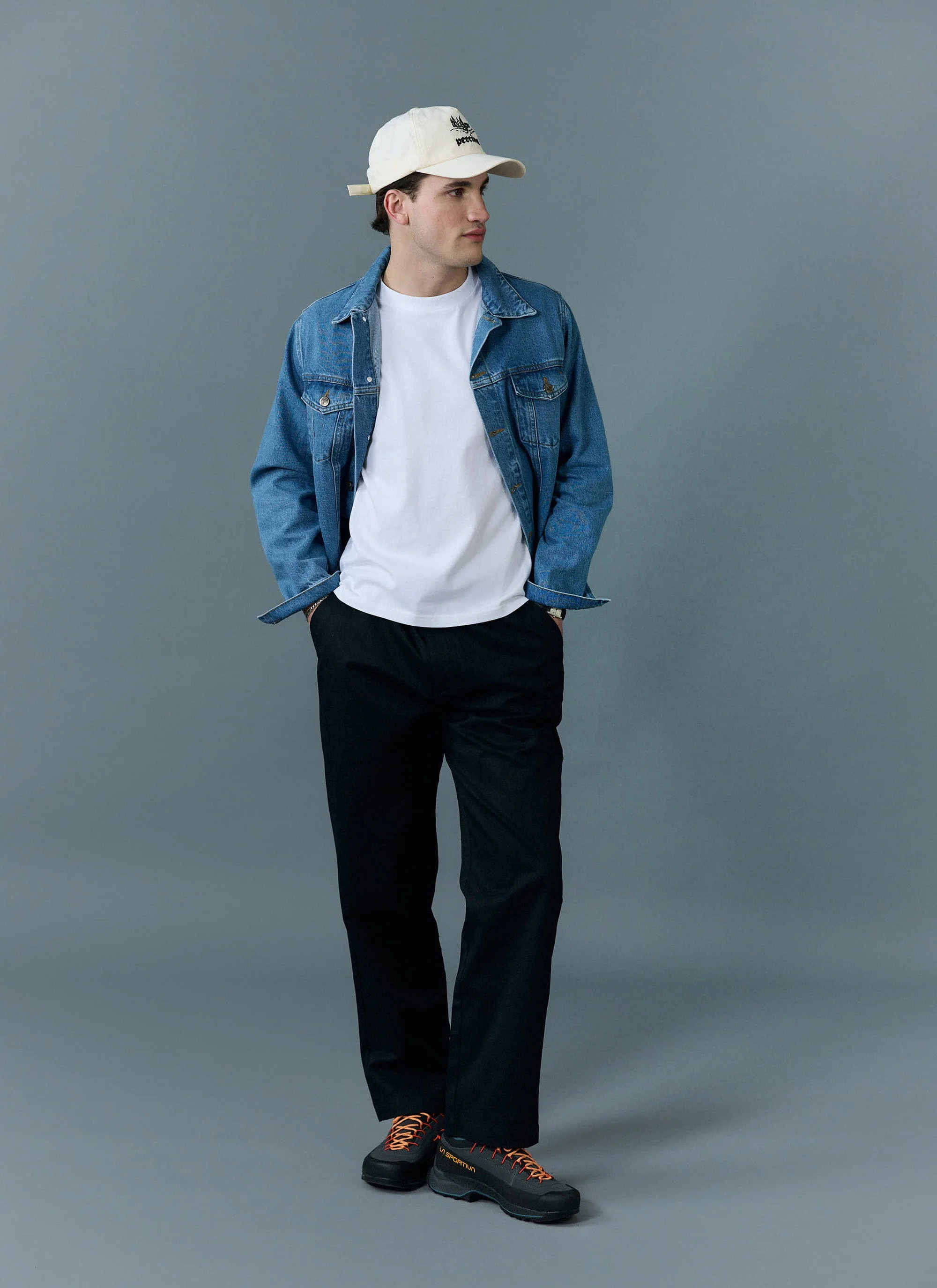 Western Trucker Jacket | Denim | Light Wash Blue - Image 8