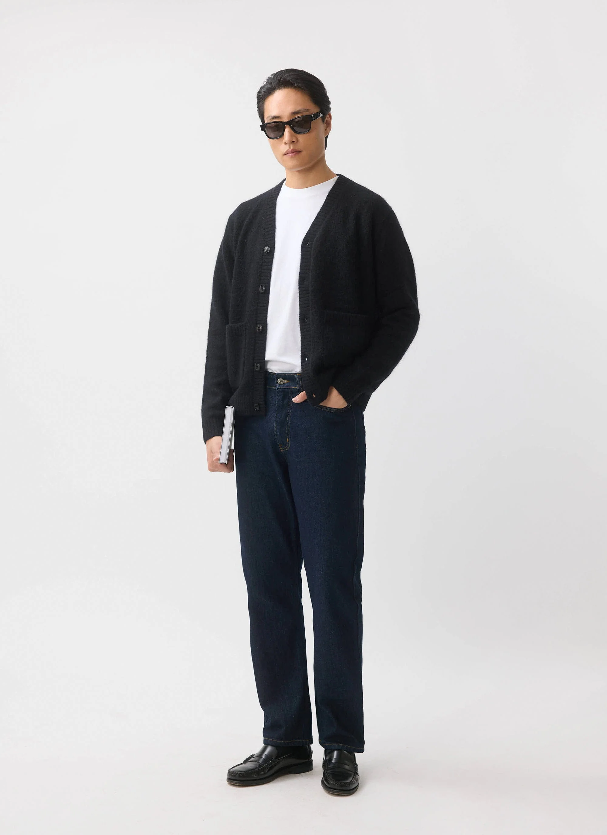 White Glove Cardigan | Mohair | Black - Image 2