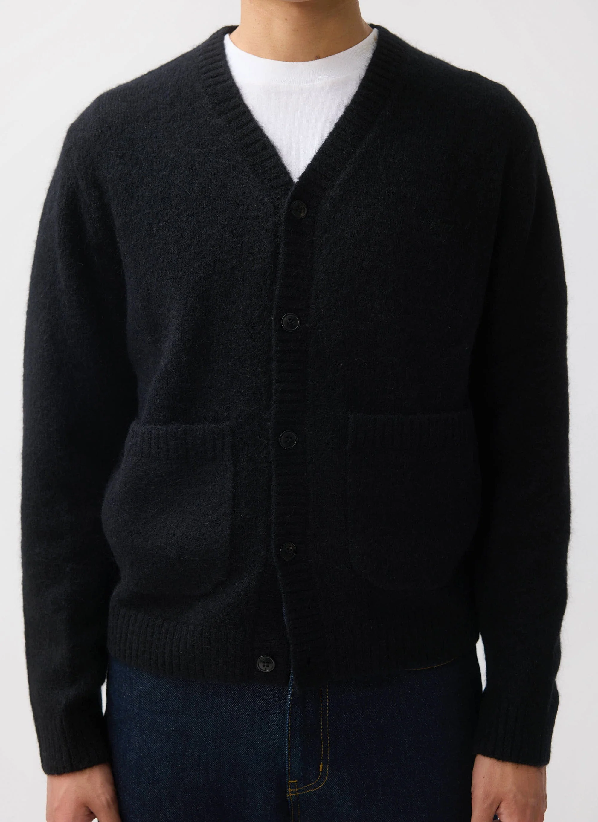 White Glove Cardigan | Mohair | Black - Image 6