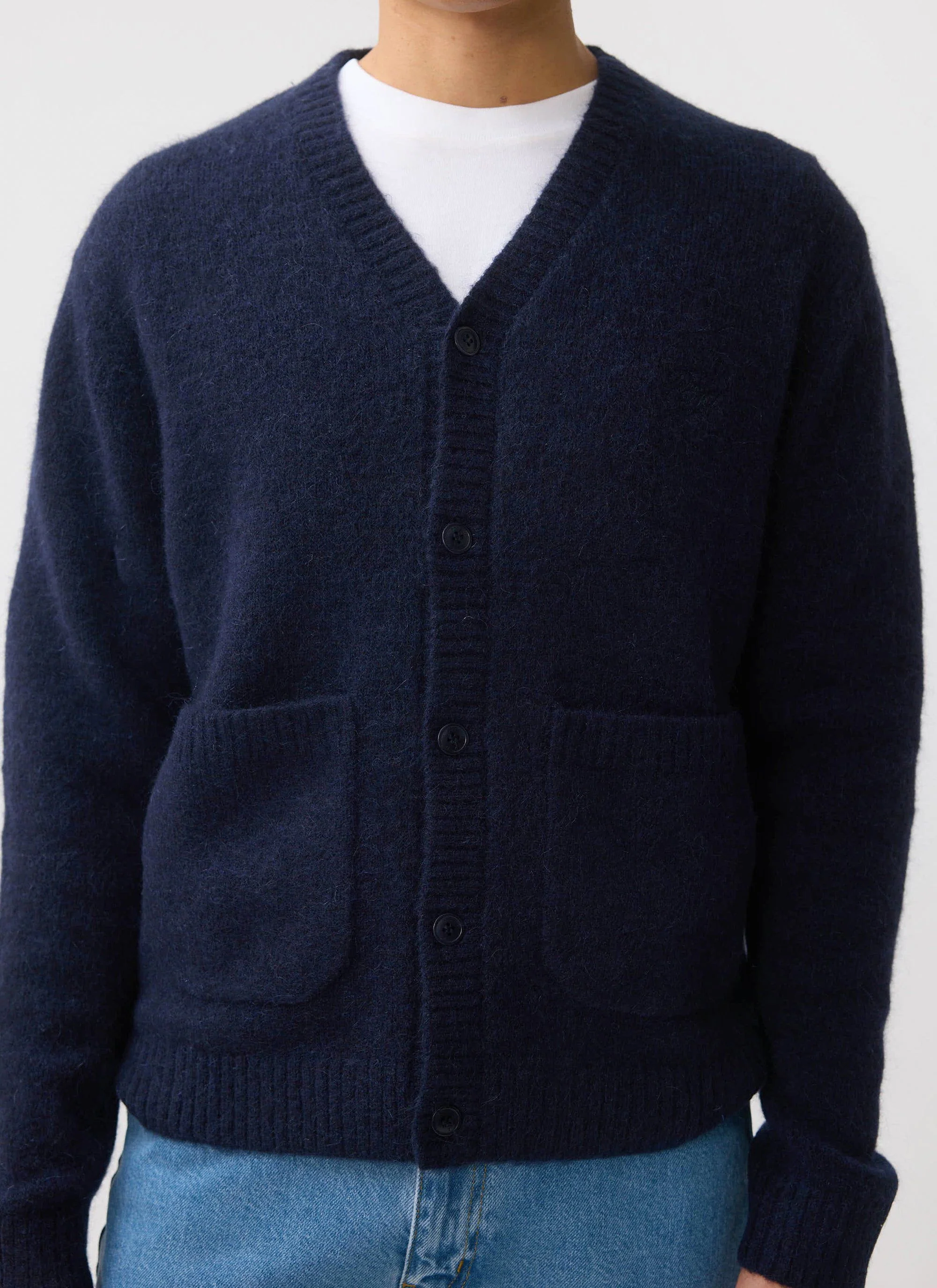 White Glove Cardigan | Mohair | Navy - Image 5