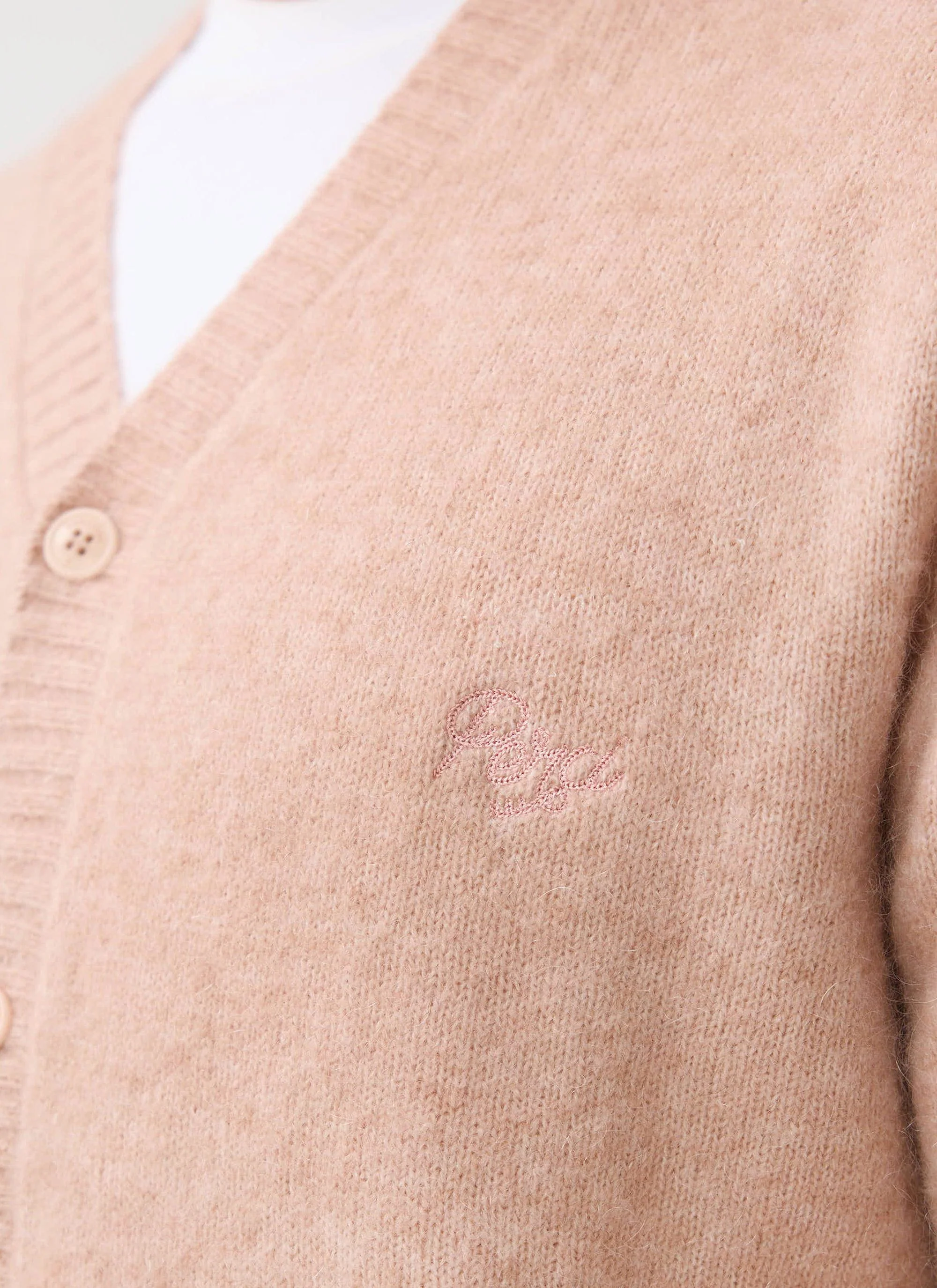 White Glove Cardigan | Mohair | Pink - Image 7