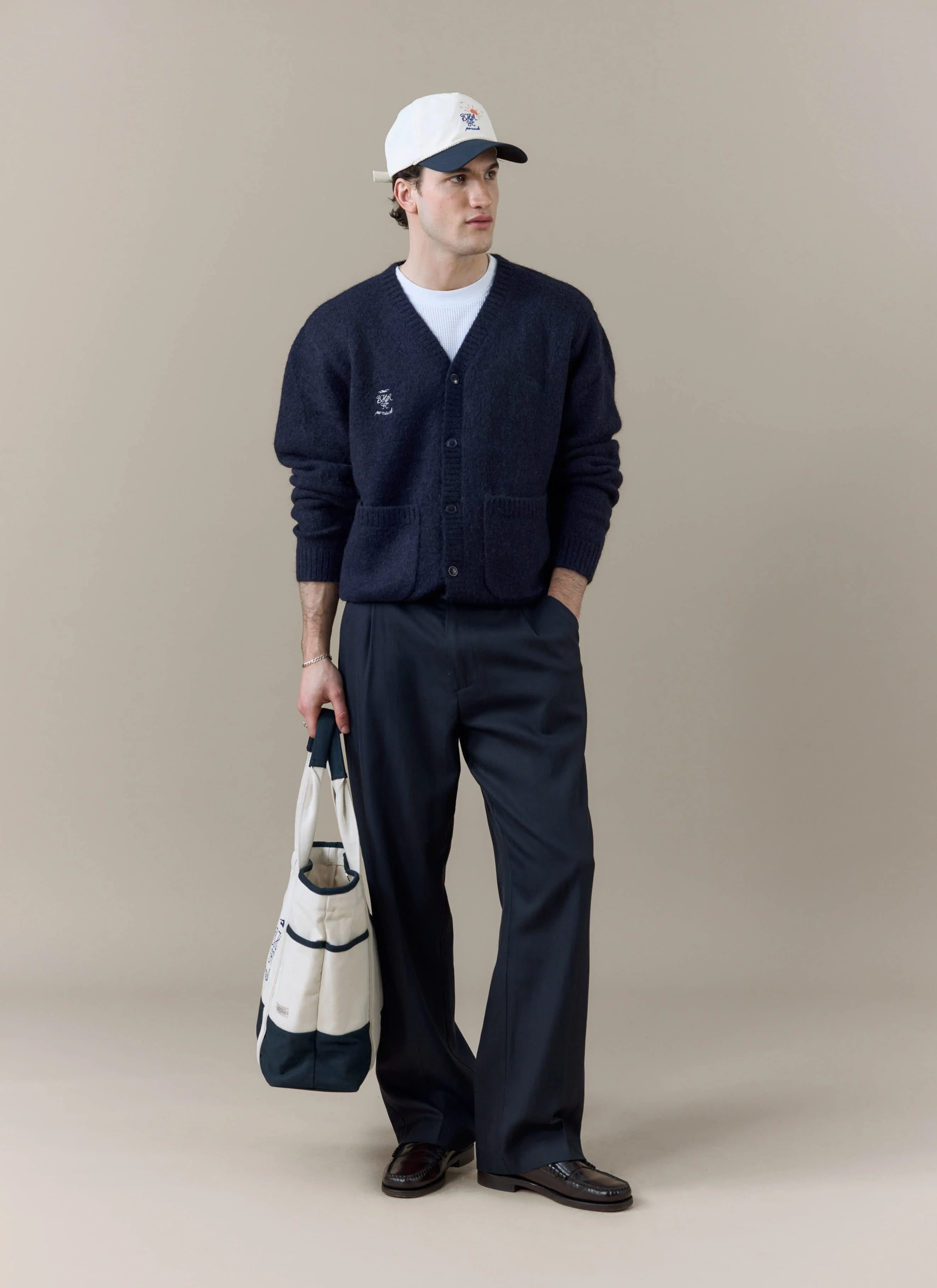 White Glove Cardigan | Brighton & Hove Albion F.C. x Percival | Navy - Image 3