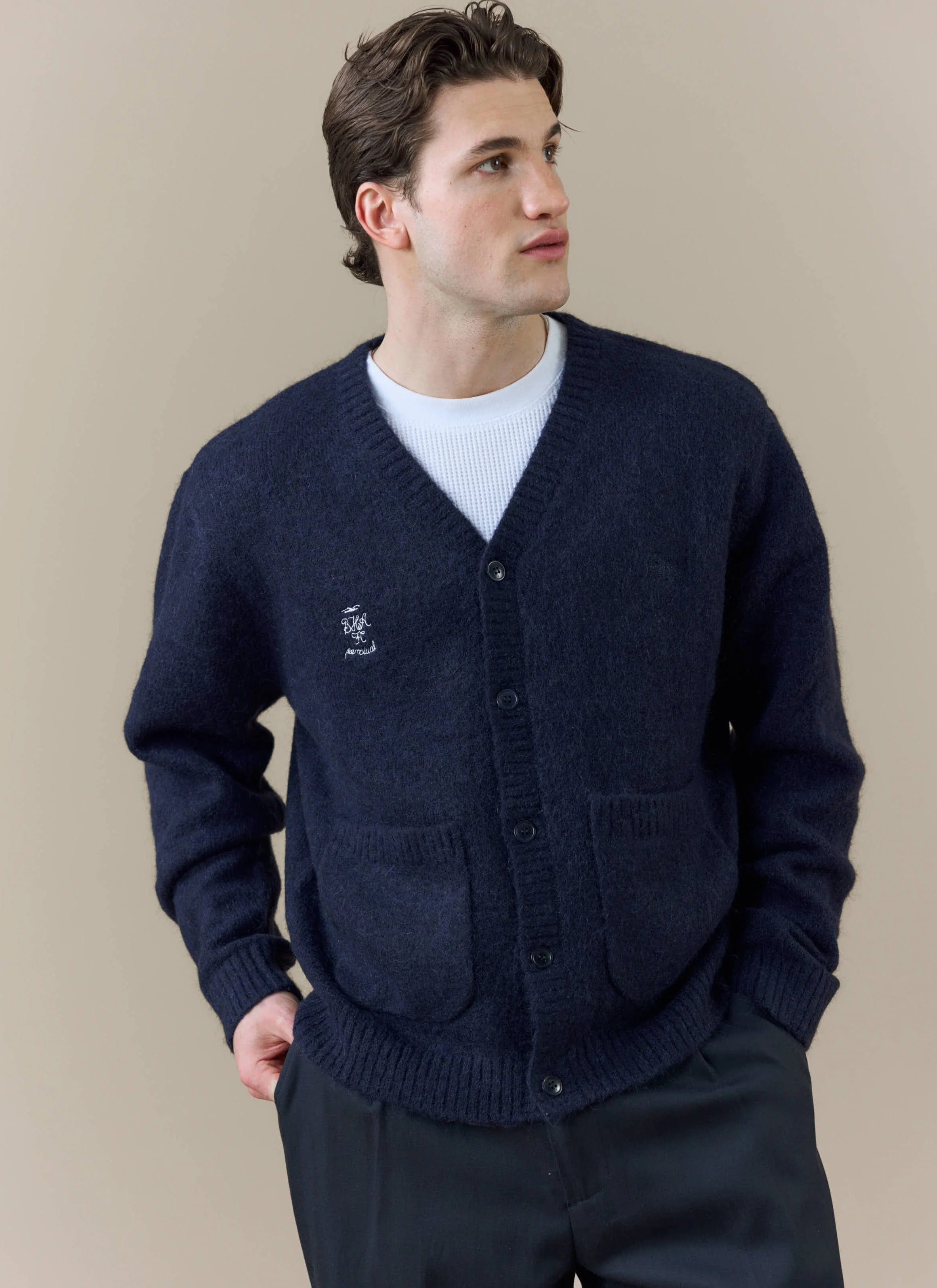 White Glove Cardigan | Brighton & Hove Albion F.C. x Percival | Navy - Image 4