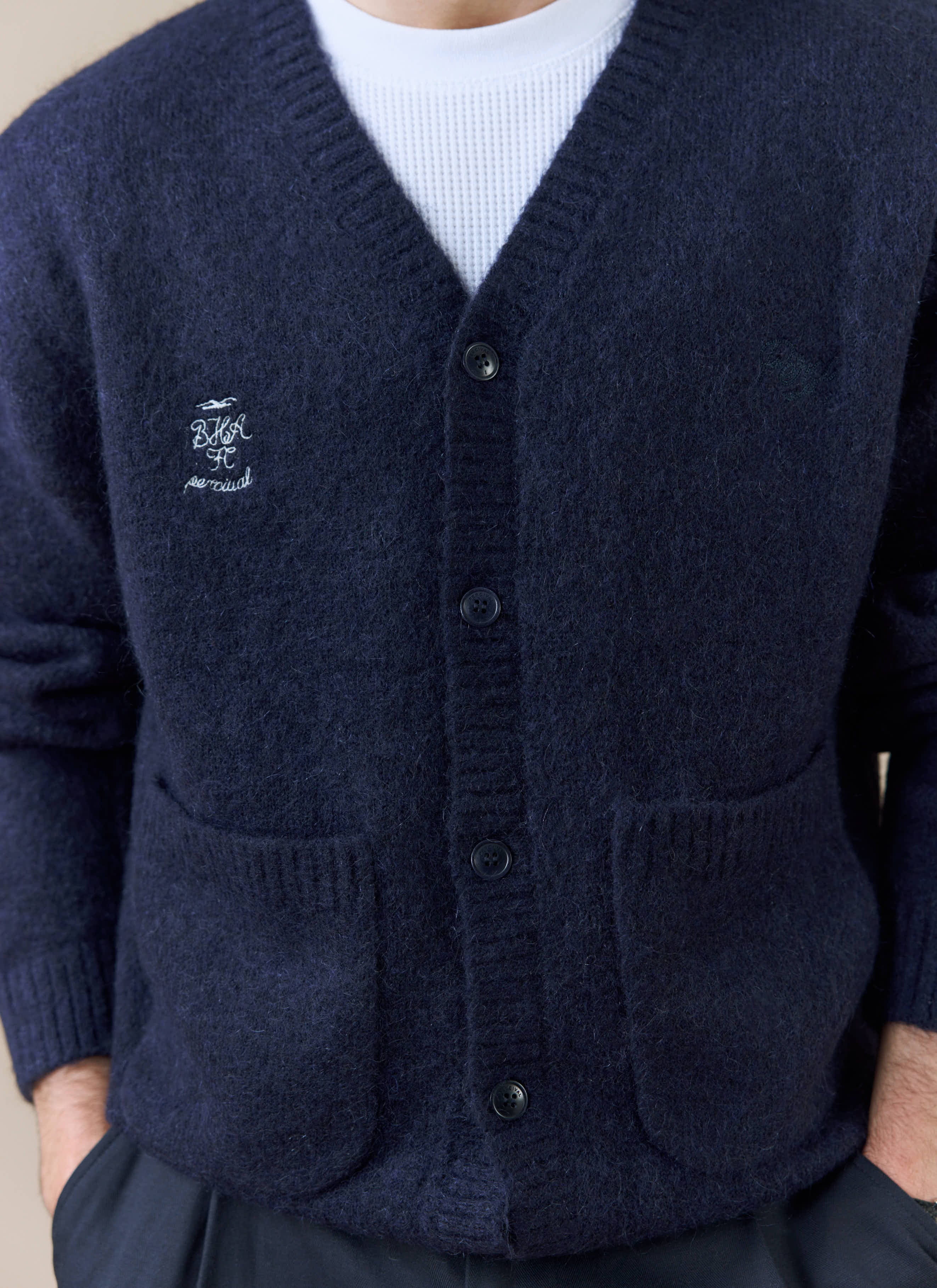 White Glove Cardigan | Brighton & Hove Albion F.C. x Percival | Navy - Image 5
